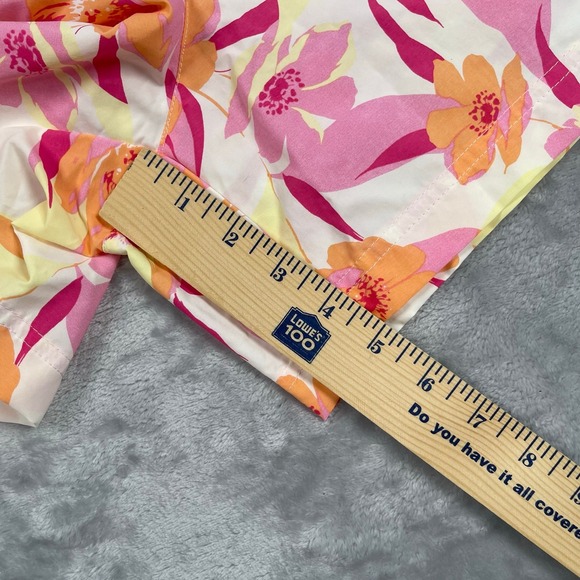 Columbia Shorts Womens XXL 5L Pink Peach Floral UPF Omni Shade Sandy River II - Picture 9 of 14